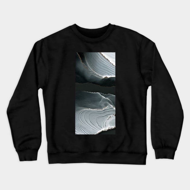 Monochrome abstract art, lines and shapes Crewneck Sweatshirt by MyAbstractInk